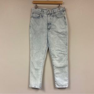 Madewell The Perfect Vintage Jean in Torrance Wash Light White Blue Size 30